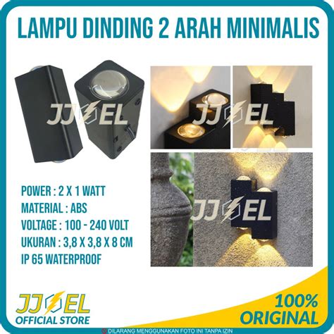 Jual Lampu Dinding Taman Outdoor Led Wall Light Modern Minimalis Lampu