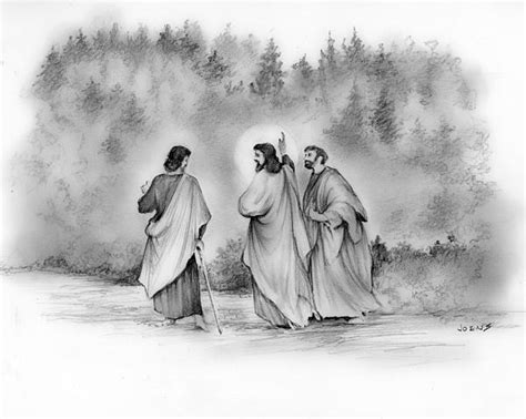 Walk To Emmaus Greeting Card By Greg Joens