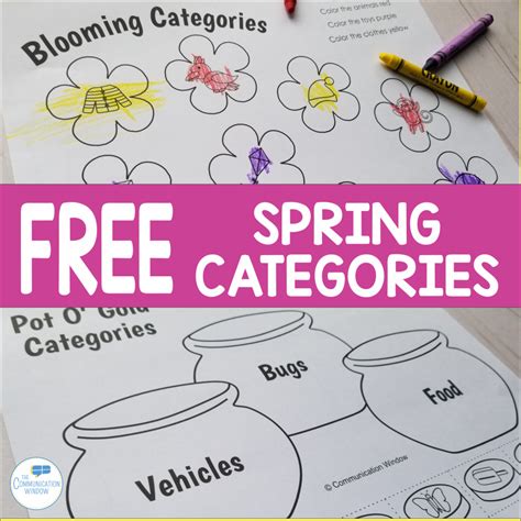 Free Spring Speech Therapy Activities