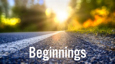 Beginnings - Preachers Corner 