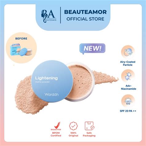 Jual BEAUTEAMOR Wardah Lightening Matte Powder Bedak Tabur Yang