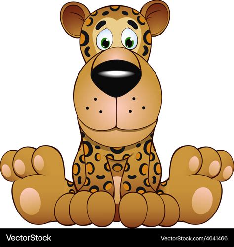 Funny leopard Royalty Free Vector Image - VectorStock