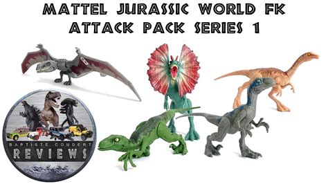 Video Review 2018 Mattel Jurassic World Fallen Kingdom Attack Pack Series 1 Youtube