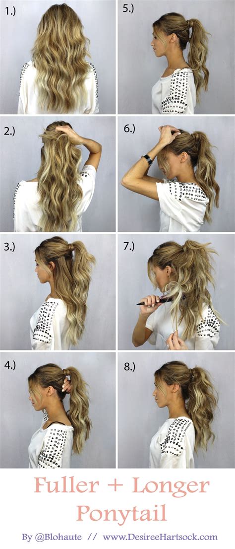 Create A Fuller And Longer Ponytail In These Easy Steps Desiree