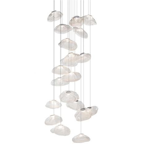 Series Square Multi Light Pendant By Bocci Sq Clr Wh Xen