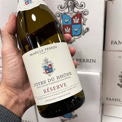 MỚI Rượu vang Pháp Famille Perrin Côtes du Rhône Blanc Réserve