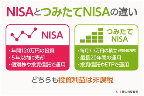 つみたてnisa（積立nisa）と一般nisaの違い、フル活用する5つの方法 1億人の投資術