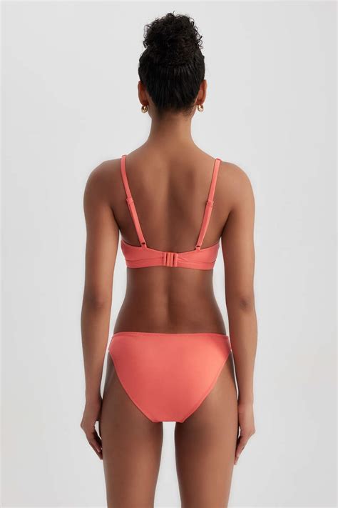 Red Woman DeFactoFit Bikini Bottom DeFacto