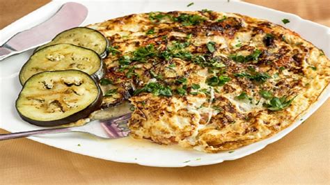 S Per Saludable Prepara Una Tortilla De Berenjena Y Queso Crema En