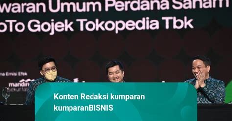 Saham GOTO Sentuh Level Terendah Rp 60 Usai Para Founder Ingin Lepas