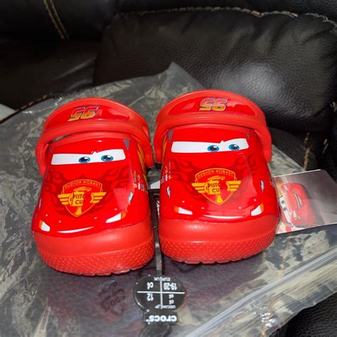 Disney cars kid crocs Size c4 New never worn Red... - Depop