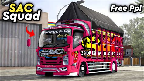 SHARE LIVERY TERBARU MOD ISUZU NMR 71 REBECCA SAC SQUAD BUSSID V3 7