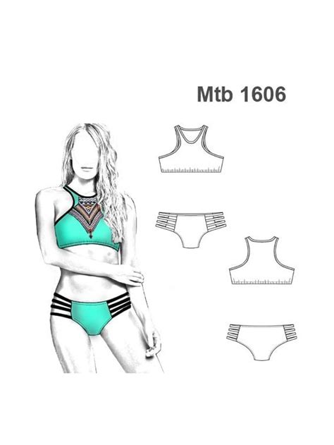 MOLDE TRAJE DE BAÑO BIKINI MUJER 1801