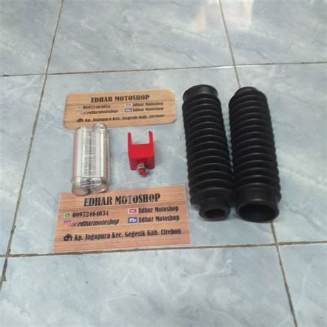 Jual Paket Peninggi Shock Depan Belakang Plus Karet Shock Spiral Honda