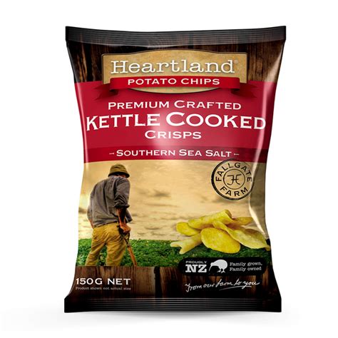 Heartland Kettle Cooked Gf Chips Southern Sea Salt Wholesale Online