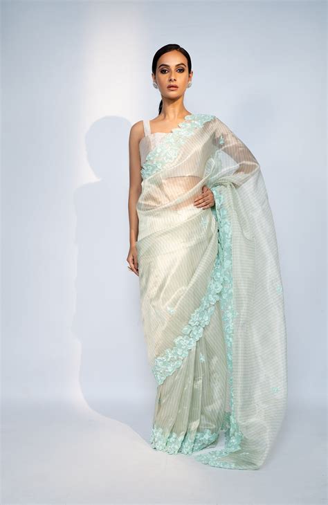 Light Green Tissue Saree Tatwamm