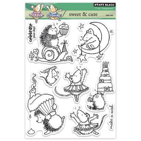 Penny Black Decorative Rubber Stamps Sweet And Cute Penny Black Inc