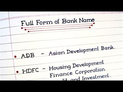 Bank Names Adb Hdfc Icici Idbi Rbl Dbs Sbi Uco Pnb Ubi Full