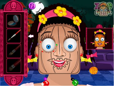 Zoes Halloween Face Painting Play Online On Flash Museum 🕹️