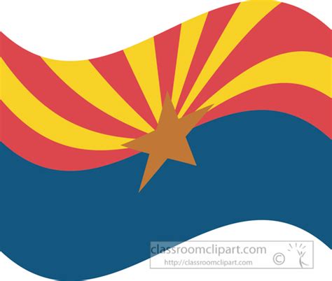 State Flags Clipart - arizona-flag-waving-clipart - Classroom Clipart