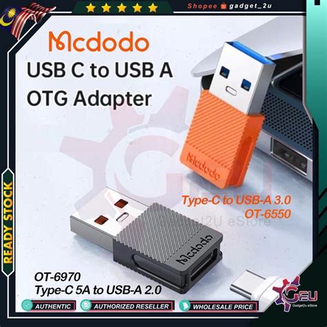 Original Mcdodo Ot Type C To Usb A Ot Type C A To Usb A