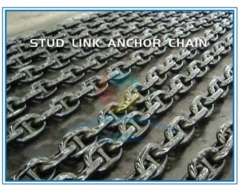 Cast Steel Offshore Mooring Stud Link Chain Marine Anchor And Level