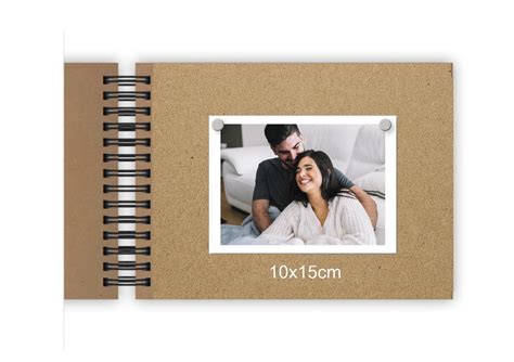 Álbum Kraft de Fotos Scrapbook Memórias Personalizado Elo7