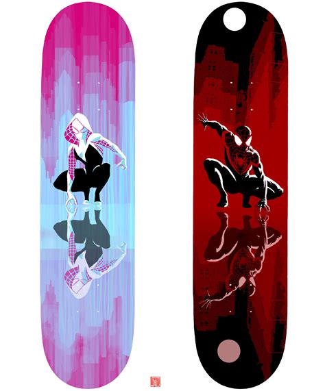 I Made Spider Gwen And Miles Morales Skate Deck Graphics Lemme Know