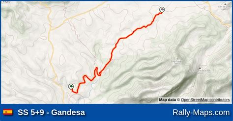 Ss Gandesa Stage Map Rallyracc Catalunya Costa Daurada