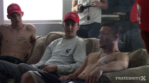 Hot Fraternity Brothers Making America Gay Again Naked Big Dick Men