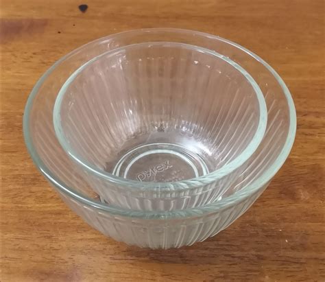 Pyrex Clear Glass Mixing Bowl Furniture Home Living Kitchenware