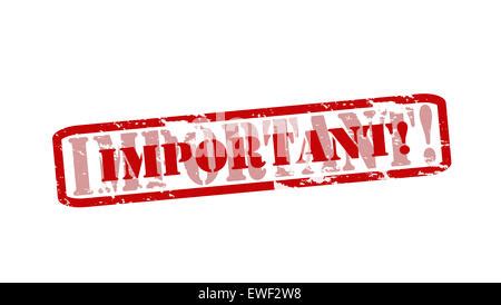 Rubber Stamps With Word Important Inside Illustration Stock Photo Alamy