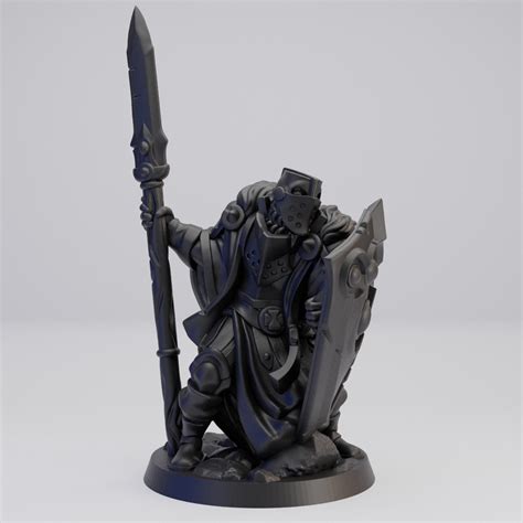 Hot Goblin パラディン男性B ミニチュア ホットゴブリン 槍と盾の戦士