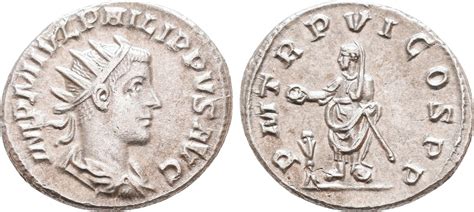 Philippus Ii Ar Antoninian N Chr Roma Ef Ma Shops