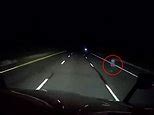 Ghost Walking On Highway Caught On Trucker Dash Footage Daily Mail Online