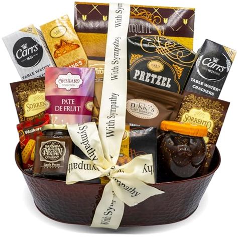 With Sincere Sympathy Condolence Gift Basket For Loss Of A Loved One