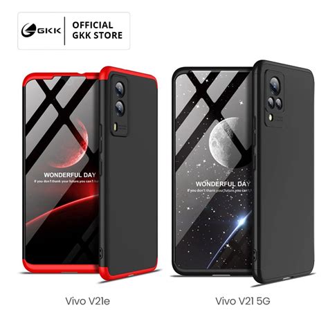 Jual GKK Vivo V21 V21e 4G 5G Casing Hardcase 360 Bumper Anti Pecah