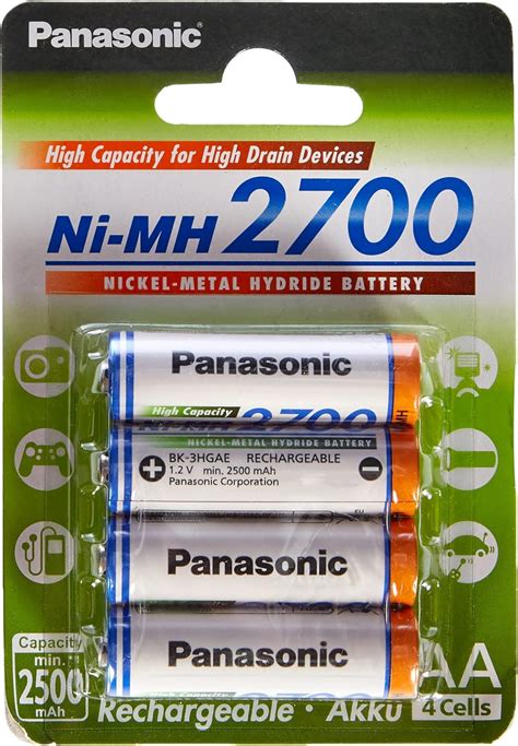 Panasonic High Capacity Akku Ni Mh 2700 Aa Mignon 4er Pack Min