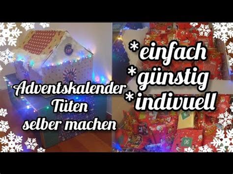 Adventskalendertüten selber machen Was packen ich in den