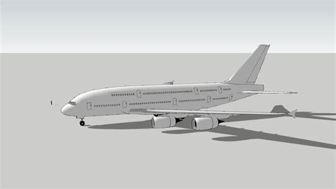 Blank Airbus A380 3d Warehouse