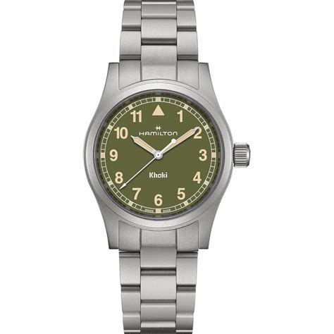 Hamilton Khaki Field Quartz 38mm Unisex Watch Green H69401160 | Goldsmiths