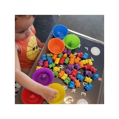 Oursons Color S Pour Math Matiques Et Tri De Couleurs Jeu Montessori