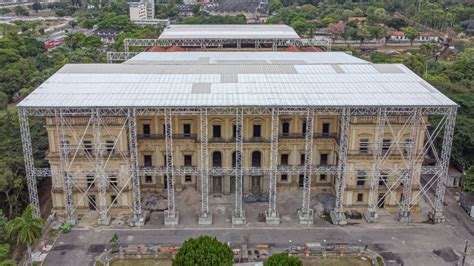 Obras De Fachada E Do Telhado Do Museu Nacional Ficam Prontas Em 2022