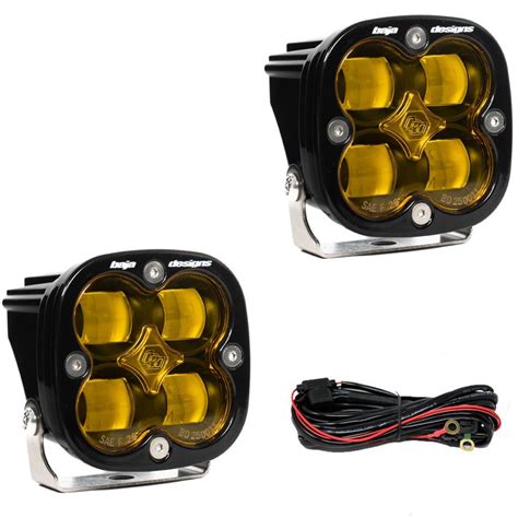 Baja Designs™ Squadron Sae Led Amber Fog Lights Pair And Wire Harness