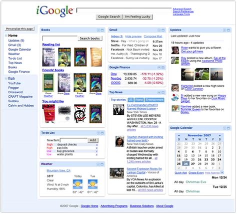 Google's New Social Network: iGoogle