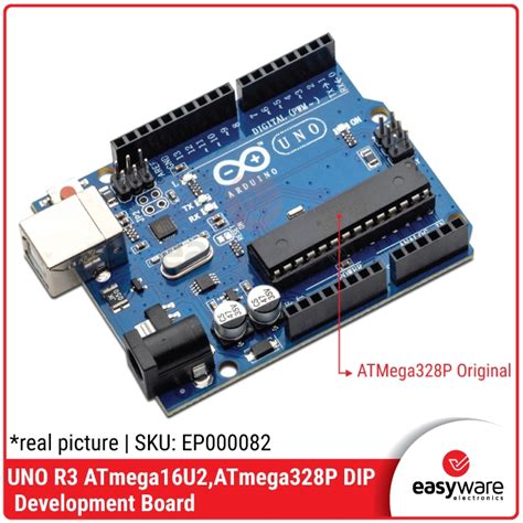 Jual Uno R3 Atmega16u2 Atmega328p Dip Like Arduino Uno R3 Dip Without