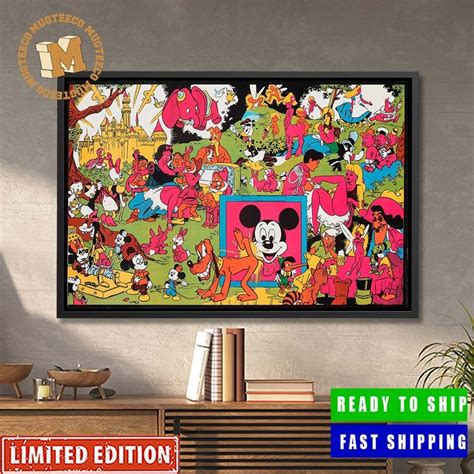 The Wally Wood Disneyland Memorial Orgy Home Decor Poster Canvas