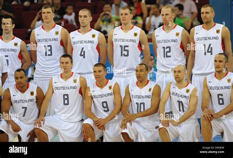 The German Basketball Team With Philip Zwiener L R Robert Garrett