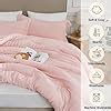 Amazon Quataly Pink King Comforter Set 3 Pieces Seersucker