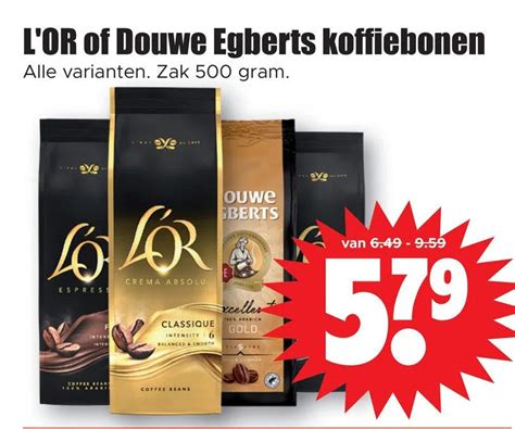 L Or Of Douwe Egberts Koffiebonen Aanbieding Bij Dirk